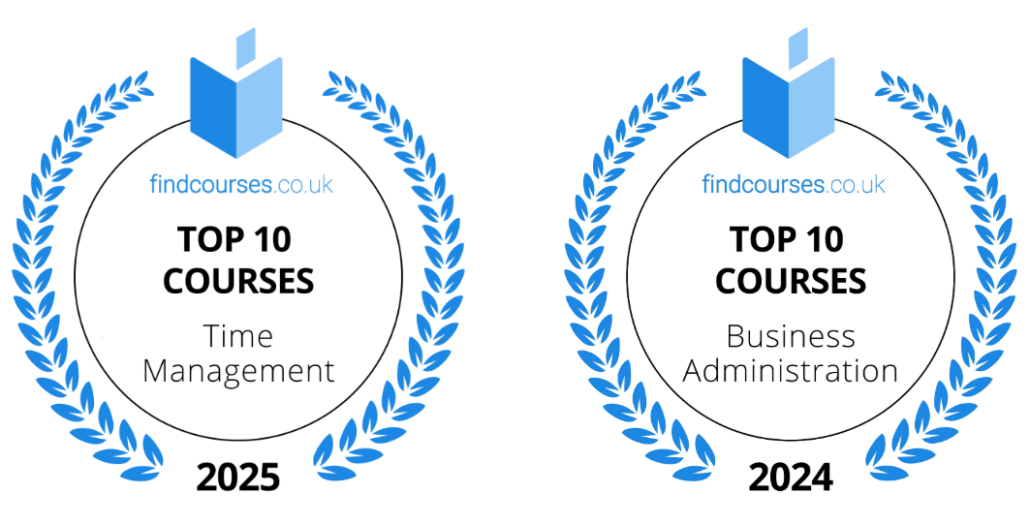 Findcourses.co.uk TOP 10 course winners graphic